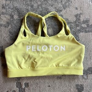 Peloton Yellow Sports Bra